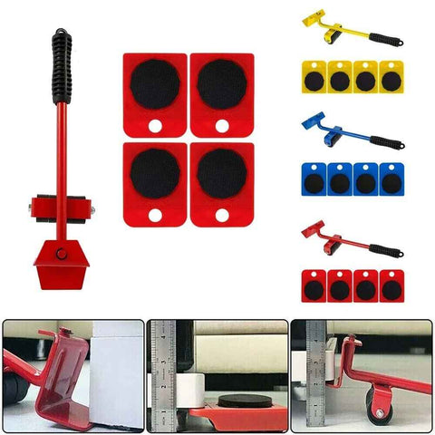 Furniture Lifter Easy To Move Slider 5 Piece Mobile Tool Set